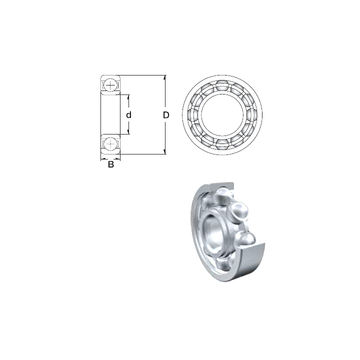 S696A-2RS ZEN Deep Groove Ball Bearings